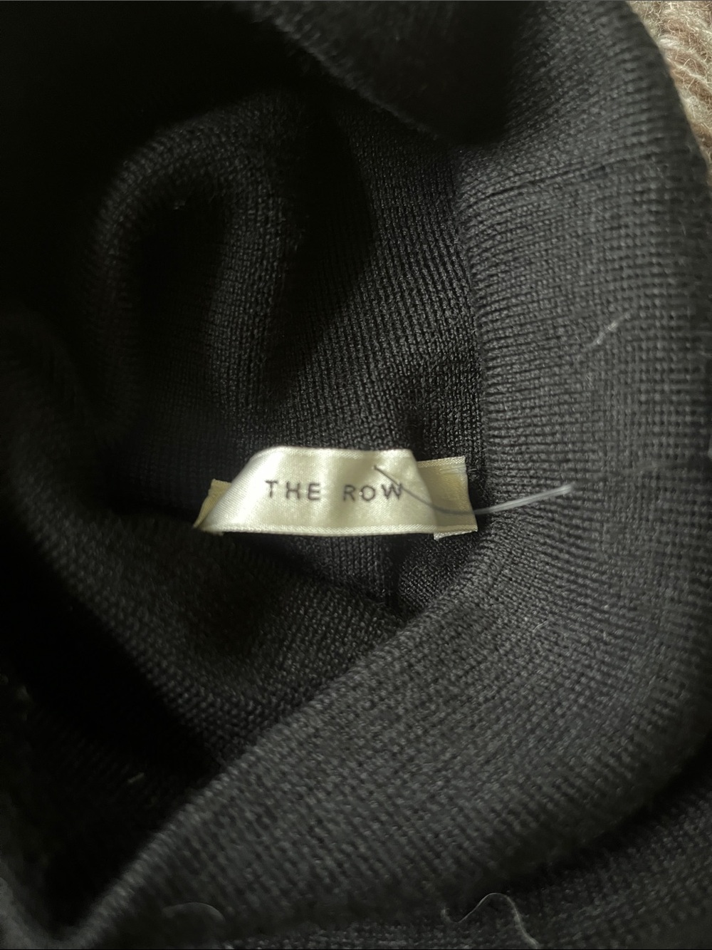 The Row Becca Sleeveless Turtleneck Top - Black, Kashmir silk blend size medium - Picture 2 of 4